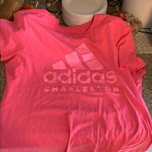 Pink adidas shirt